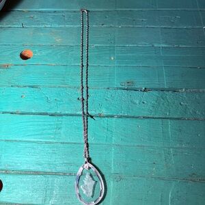 Intaglio Glass Pendant made in Australia Vintage